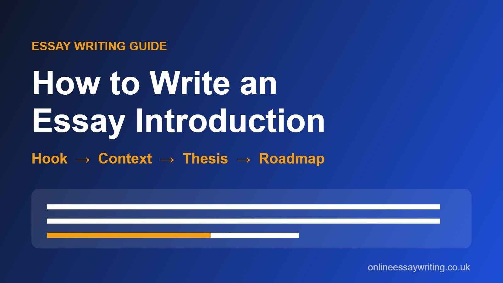 How to Write an Essay Introduction: UK Guide With Examples