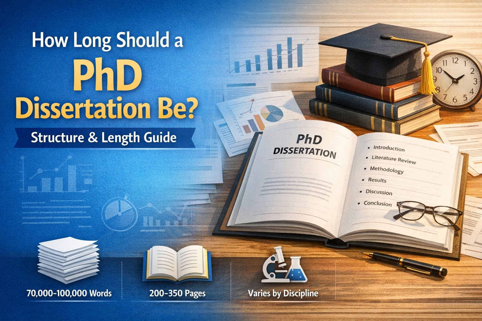 PhD dissertation length and structure guide