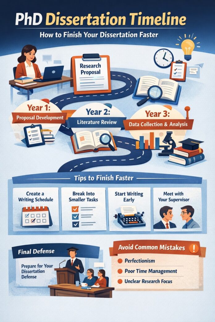 PhD dissertation timeline and tips