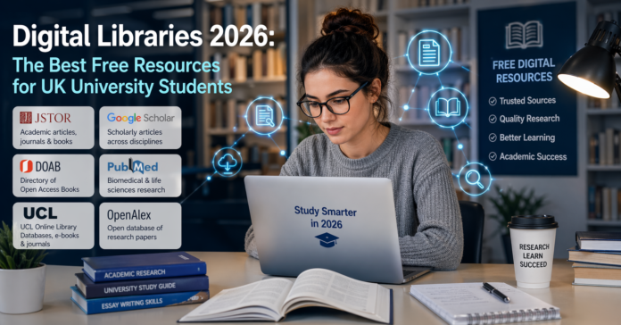 Digital Libraries 2026 Best Free UK Student Resources