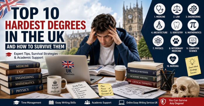 Top 10 Hardest Degrees in the UK