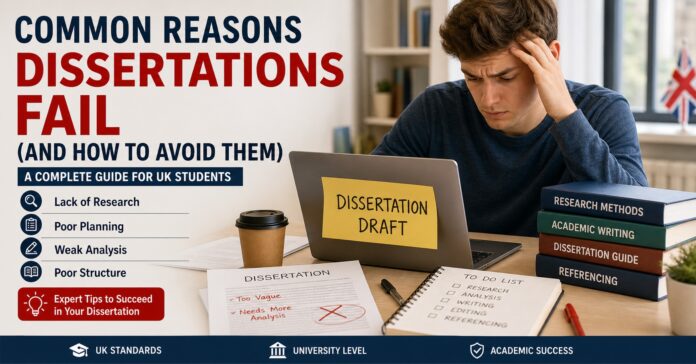 Common Reasons Dissertations Fail UK :Complete Guide 2026