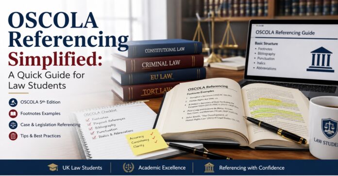 OSCOLA Referencing Simplified for UK Law Students